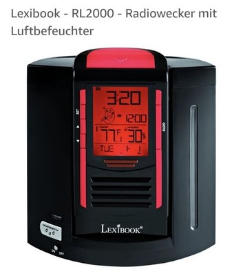 Lexibook - RL2000 - Radiowecker mit Luftbefeuchter aus hochwertigem Kunstoff