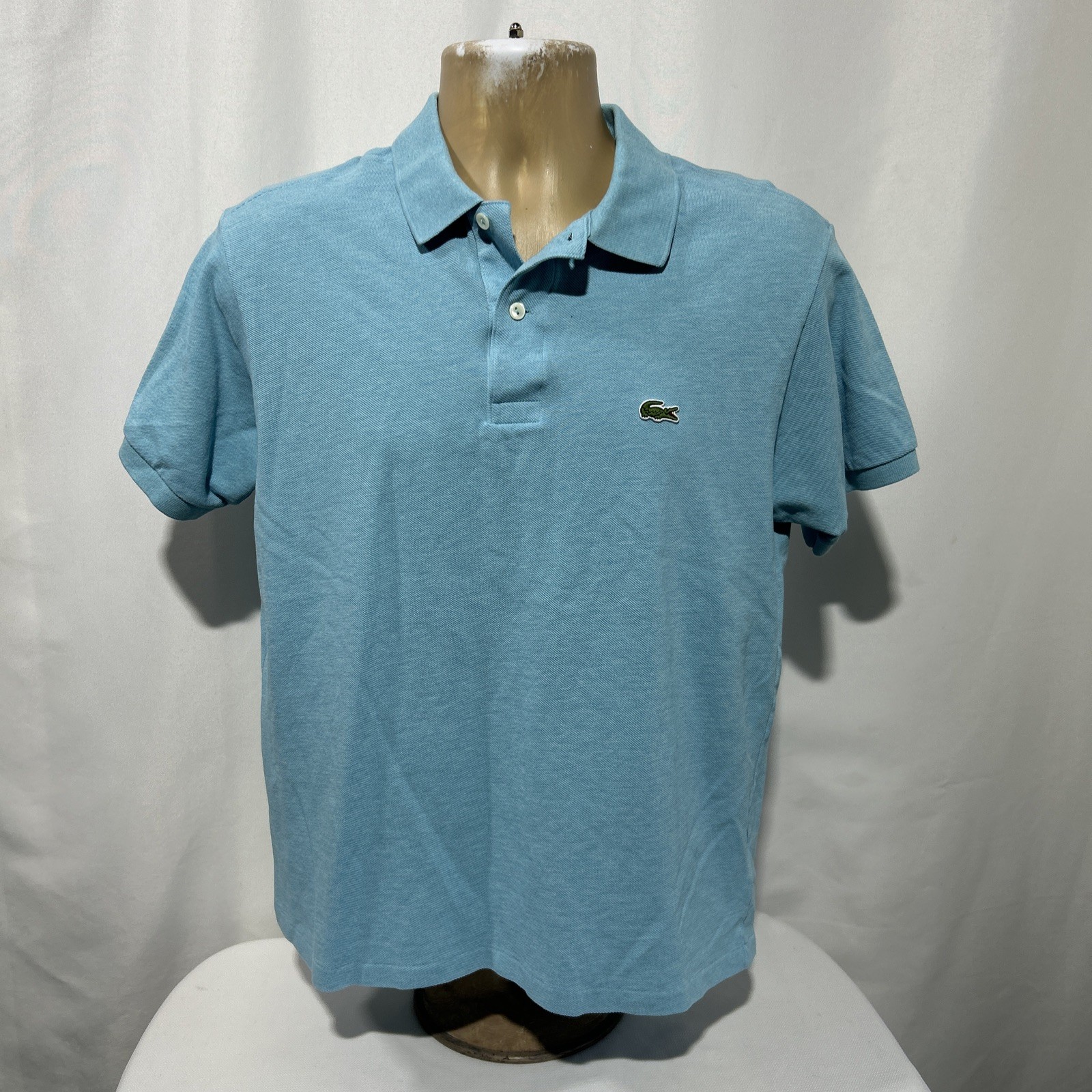 Lacoste Blue Short Sleeve Casual Classic Fit Polo Shirt Men’s Size 5 Large