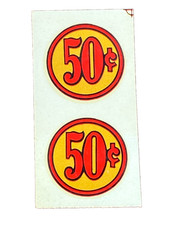 Distributeur automatique Gumball 50 centimes décalcomanie toboggan aquatique bonbons cacahuètes vintage