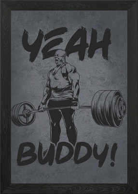 Yeah Buddy Ronnie Coleman Framed Wall Art Poster Canvas Print Picture