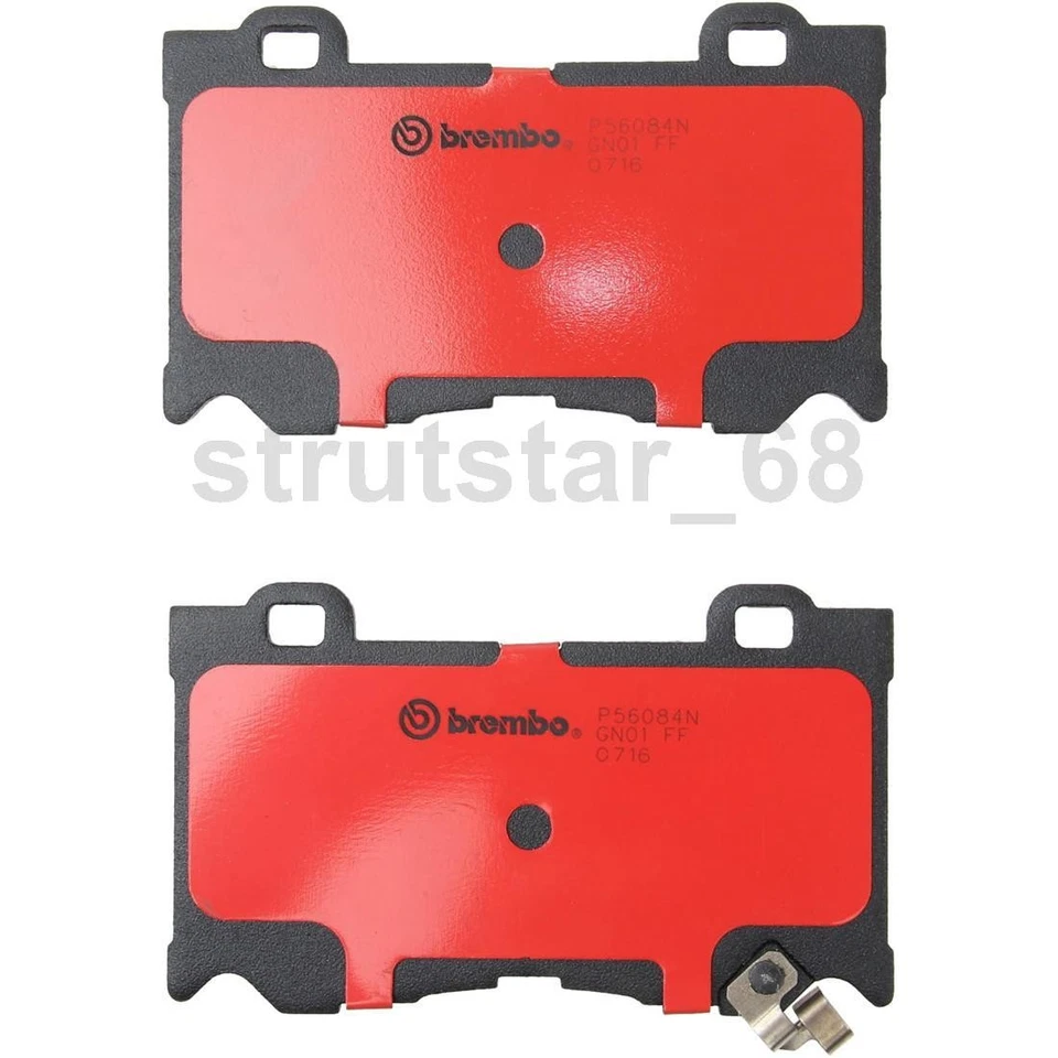 Juego de pastillas de freno de disco Brembo 2 piezas delanteras traseras para Infiniti FX50 2013-2013 Foto 2 de 4