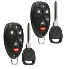 Car Key Fob Keyless Entry Remote with Ignition Key fits Chevy, Cadillac, GMC 2X