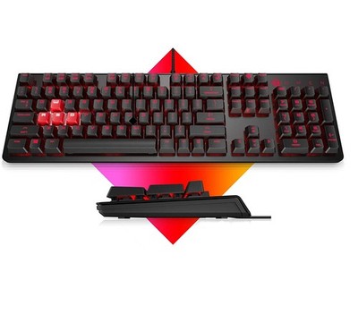 MECHANISCHE GAMING-TASTATUR HP OMEN ENCODER KIRSCHROT HINTERGRUNDBELEUCHTUNG für PC LAPTOP XBOX