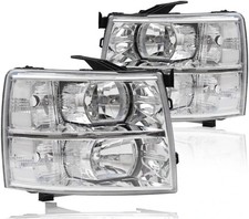 Headlights Assembly for 2007-2013 Chevy Silverado 1500 2500 3500
