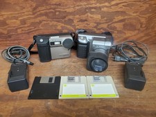 Sony Digital Mavica Camera Bundle MVC-FD81 & MVC-FD91 With Accessories Working