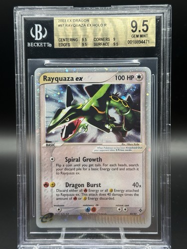Rayquaza ex graded BGS 9.5 for sale on eBay