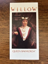 RARE 1988 Willow Queen Bavmorda Ziploc Trading Card Movie Promo