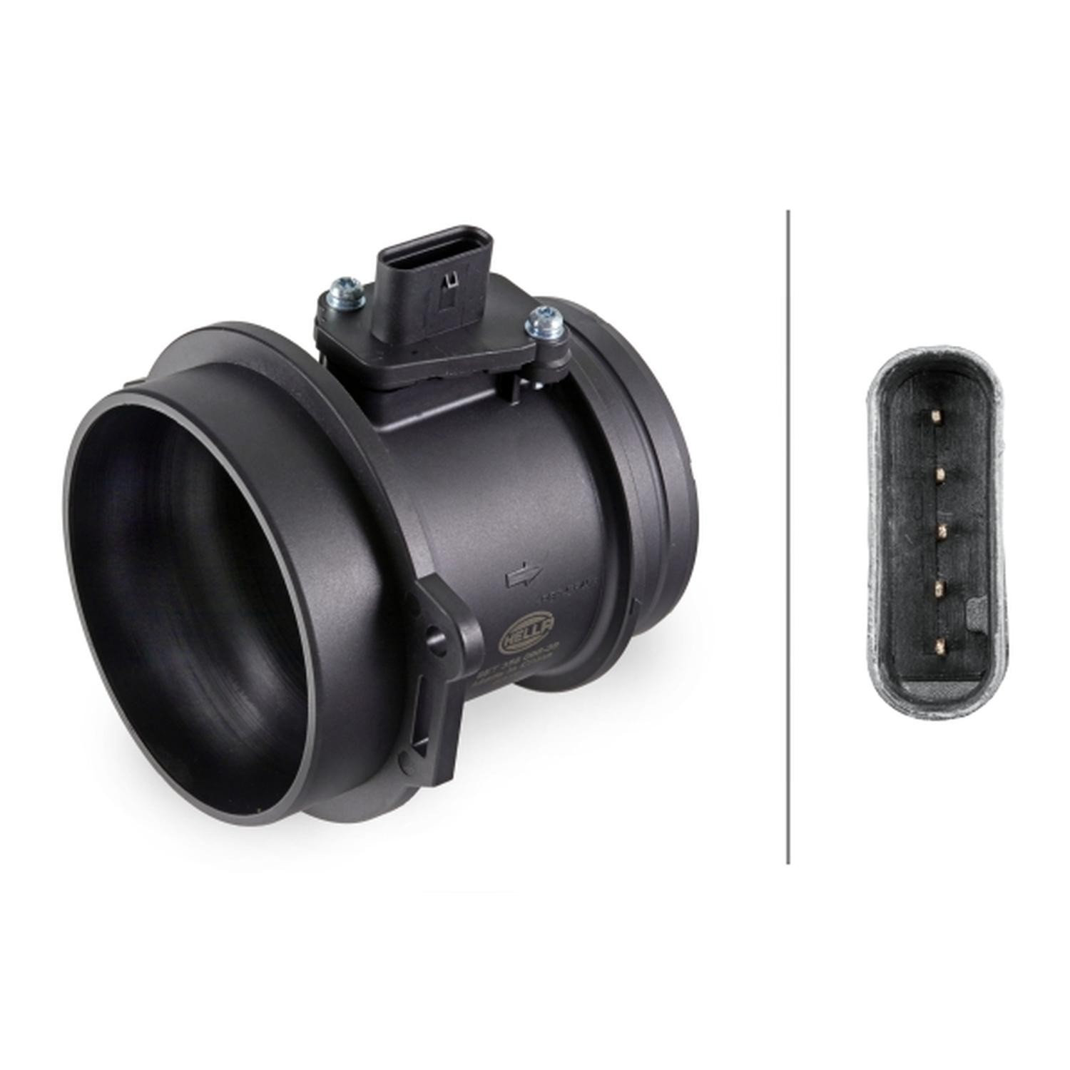 FOR AUDI VW MASS AIR FLOW SENSOR HELLA 8ET358 095-381