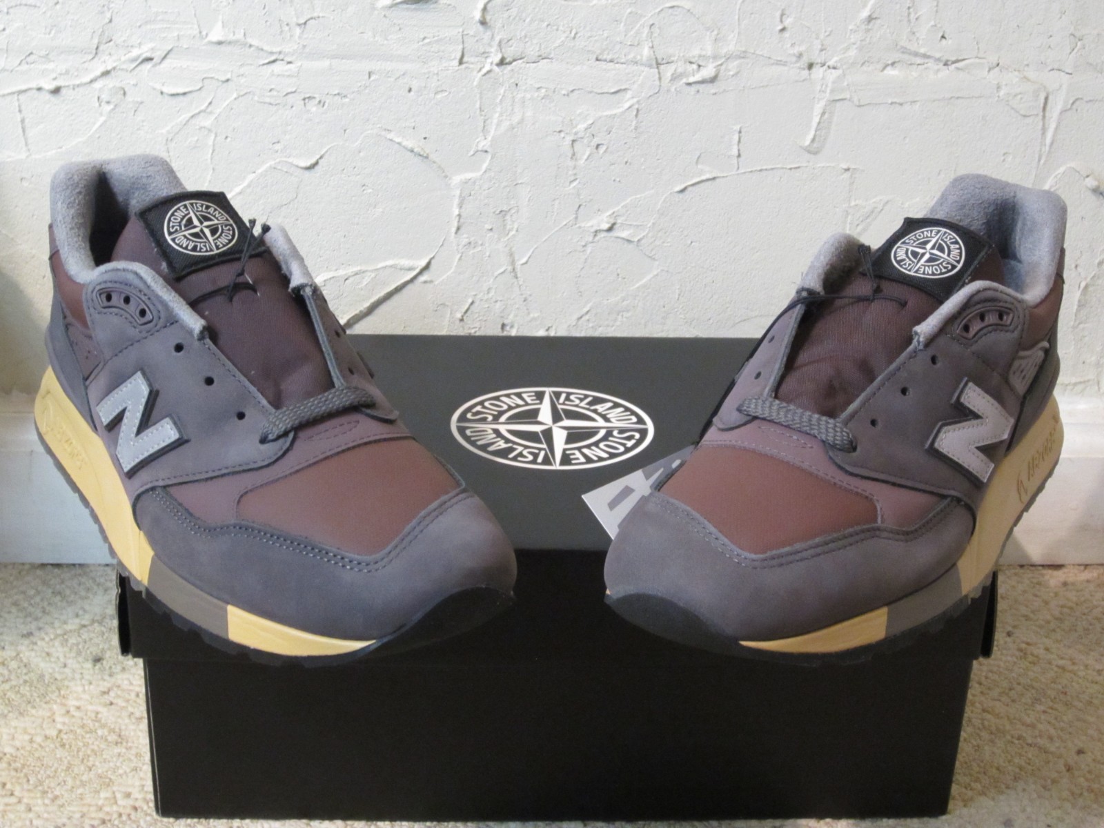 Stone Island x New Balance 998 U998PR Rosa Gommato Mauve Plum Men's Size 10 NEW! thumbnail 9