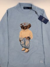 Polo Ralph Lauren Light Blue Bear Sweater Women’s Small