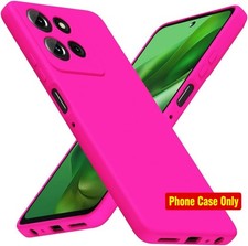 Neon Hot Pink Silicone Phone Case for Motorola Moto G Power 2025/2026, Ultra Thi