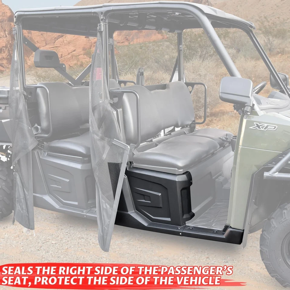 SAUTVS Black Right Hand Center Fender with Rocker for Polaris Ranger Crew 570 XP Foto 2 de 4