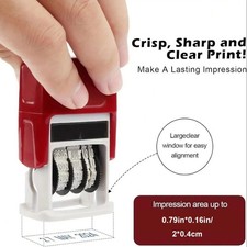 Date StampTrodat Self Inking Rubber Stamp Print Mini Dater DIY Office Supplies