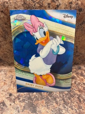 2025 Topps Chrome Disney DAISY DUCK ''Sapphire'' CRACKED ICE NICE! #40
