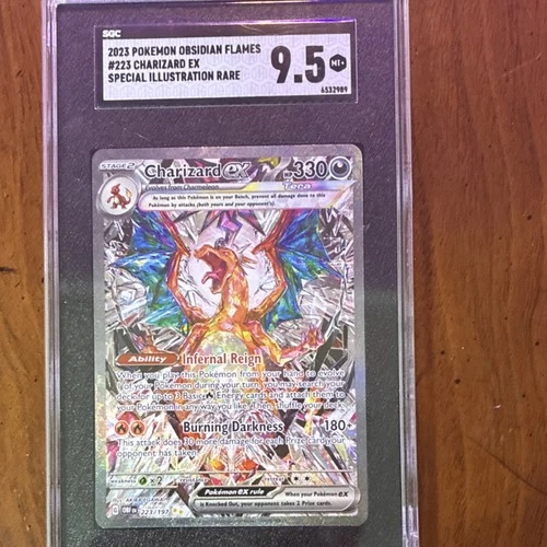 Pokémon Charizard ex Obsidian Flames Special Illustration Rare Holo SGC 9.5