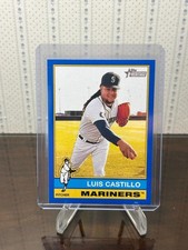 2025 Topps Heritage - #173 LUIS CASTILLO - Dark Blue Border