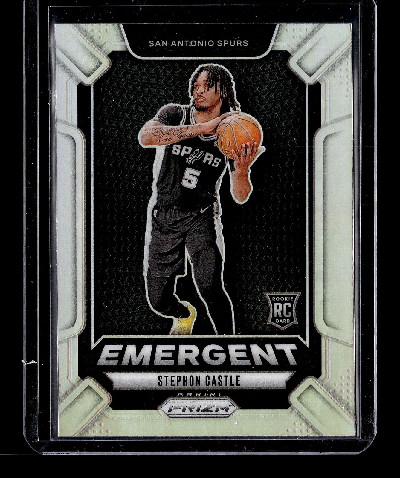 2024-25 Panini Prizm Stephon Castle Emergent Prizms Silver #29