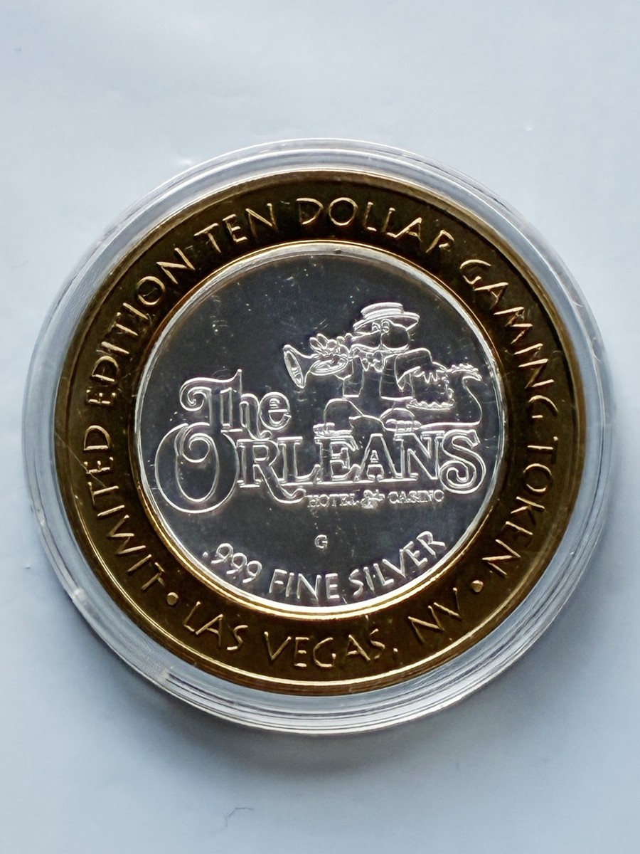 The Orleans Las Vegas .999 Silver $10 Silver Strike Gaming Token