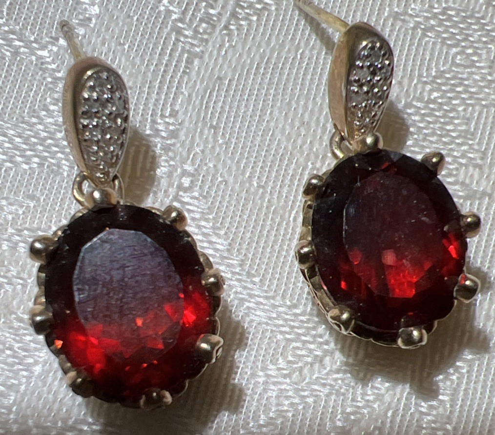 Created Ruby Created diamonds 925 Silver and 10K … - image 8