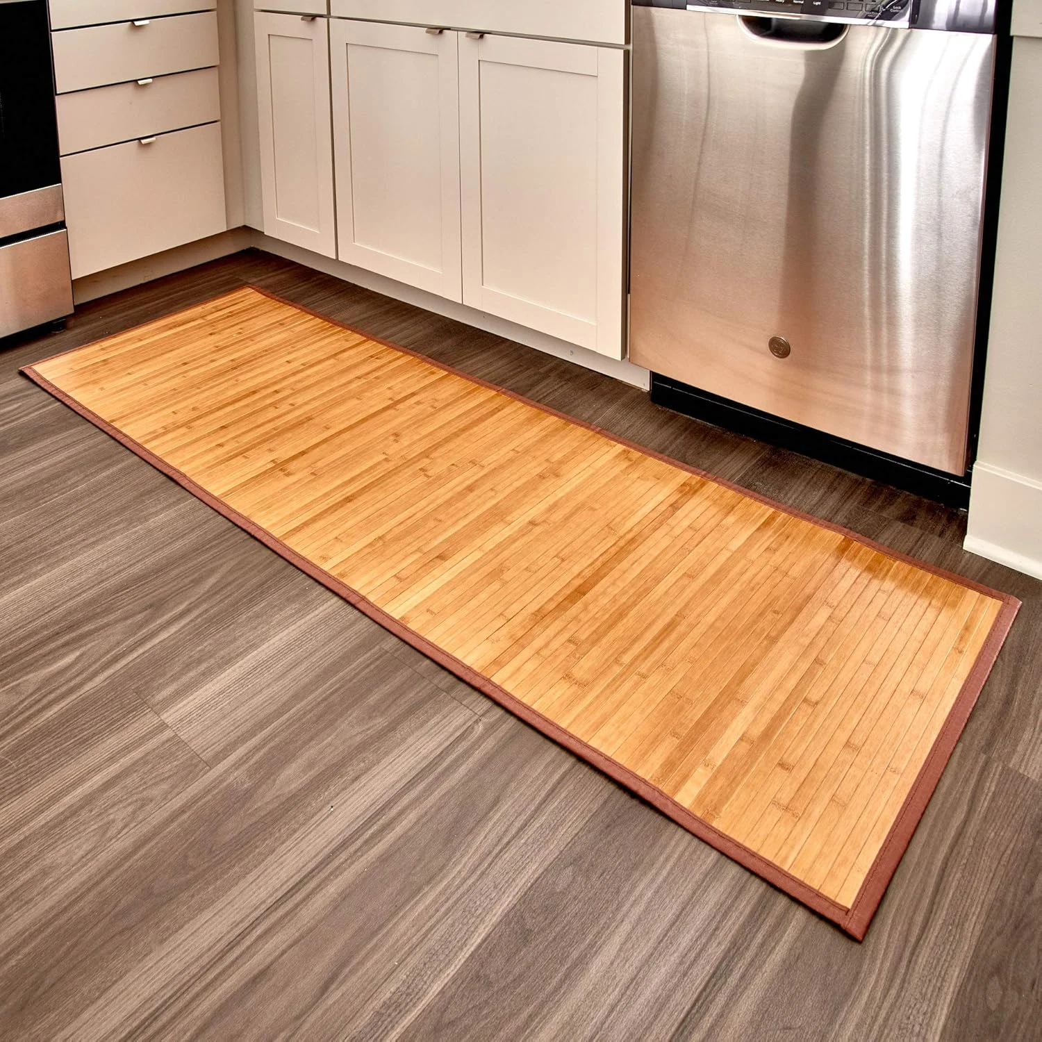 iDesign Bamboo Floor Mat - Thumbnail 3