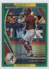 2021 Panini Prizm Draft Picks Green & Yellow Hyper Sam Praytor #PDP179 1b3