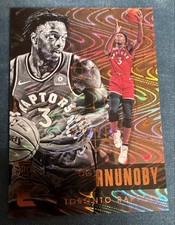 OG Anunoby Rookie 2017-18 Panini Essentials - #31 Spiral (RC) Basketball Card. rookie card picture
