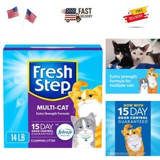 Multi-Cat Clumping Cat Litter - 14 lb with Activated Charcoal  Fresh Scents