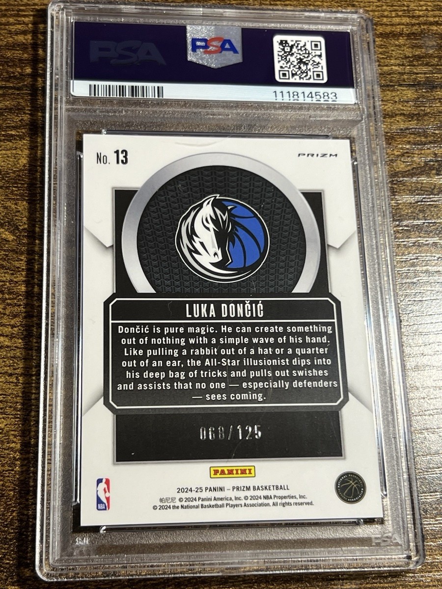 LUKA DONCIC 2024-25 Prizm Talismen Blue Cracked Ice Refractor /125