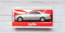 Herpa 031134, Mercedes Benz 600 SEC 2-Door Coupe, Metallic Silver, HO Scale