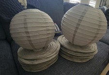 36 total 18 10" 18 8" Paper Chinese Lantern Lamps