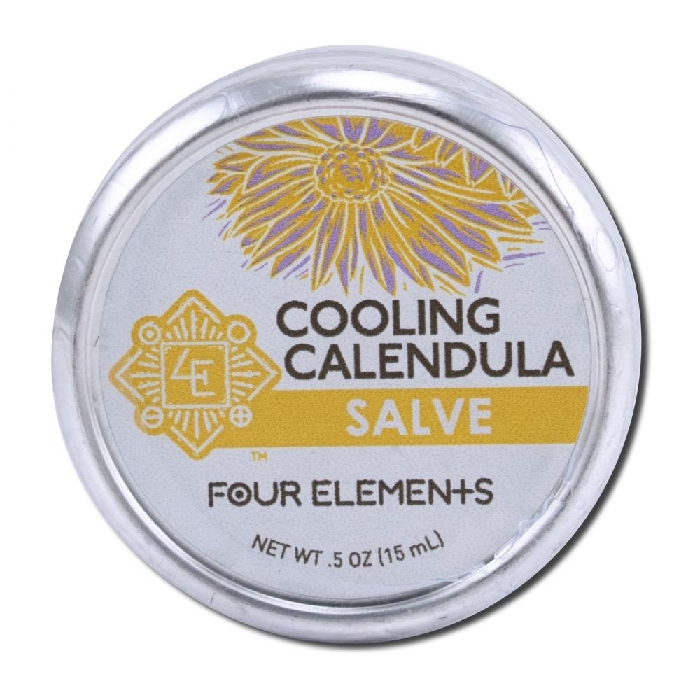 Four Elements Organic Herbals Охлаждающая мазь с календулой 05 унции Контейнер 2590₽