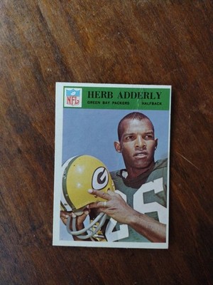 1966 Philadelphia #80 Herb Adderley  Green Bay Packers Hof VG 