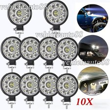 10x 48W LED Work Pod Truck OffRoad Tractor Spot Flood Lights Lamp 12V 24V ROUND