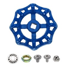 Outside Faucet Handles, 8 x 8mm Round Wheel Water Spigot Valve Handle, Blue