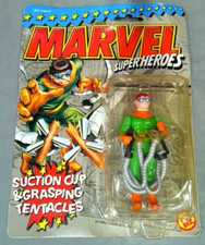 1990 Marvel Super Heroes Dr Octopus Toy Biz Action Figure Carded