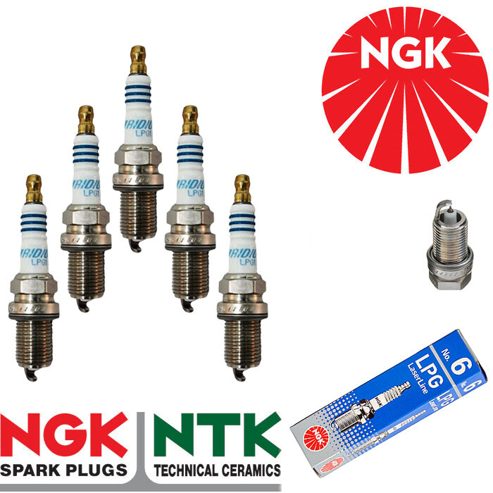 NGK LPG Spark Plug - Stk No: 1565 - Part no: LPG6 - x5