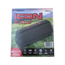 Monster ICON Portable Waterproof Bluetooth Voice-Enabled Speaker - Black