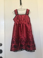 SALE  Secret Charm Beautiful Red / Black Party Dress for Girls Size 16