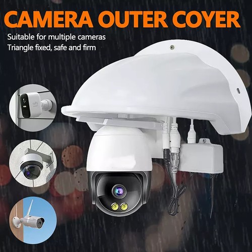 High Quality ABS Plastic Outdoor Security Camera Rain Cover Protector Sun Shade - Picture 20 of 20