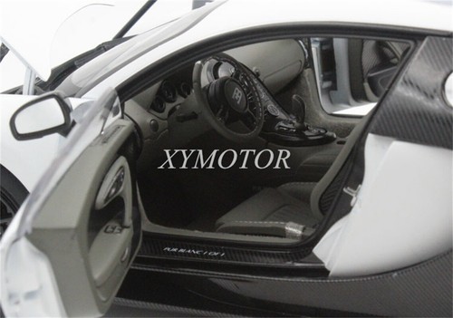 AUTOart 1/18 Bugatti VEYRON SUPER SPORT Modelo Diecast Coche Regalo Panda Blanco Negro - Imagen 16 de 22