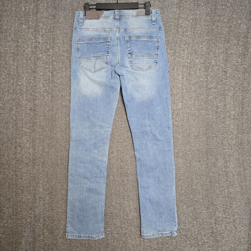NWT Free Planet Skinny Fit Stretch Denim Men's Jeans 28 x 30 Light Wash - Picture 4 of 6