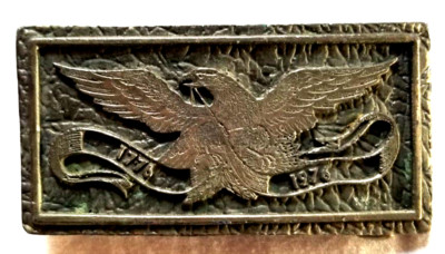 1776-1976 Bicentennial Eagle USA America Cast Metal Buckle for 1.75'' Belt VTG