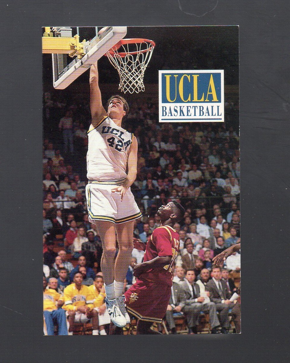 1991-92 UCLA MEN'S BASKETBALL POCKET SCHEDULE (DON MCLEAN)