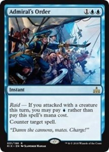 Admiral's Order - Foil x1 - Rivals of Ixalan - NM-Mint, English - Rivals of Ixal