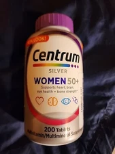 Centrum Silver Women 50+ Multivitamin Multimineral Supplement 200 ct 04/25 Expir