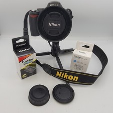 Nikon Digital SLR DSLR Camera D60 10MP W/ AF-S Nikkor 35mm 1.8G Lens 26K clicks
