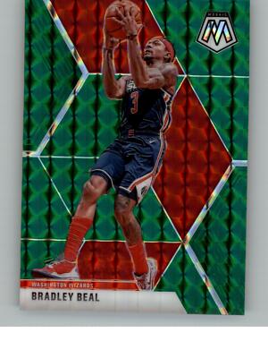 2019-20 Panini Mosaic Bradley Beal 132 Washington Wizards Green Prizm