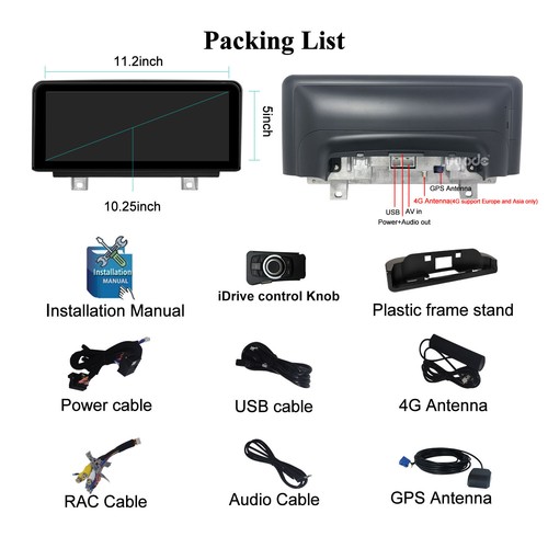 Android 13 Screen CarPlay Display Head Unit GPS BMW 3 series E90 E91 E92 E93 RHD - Picture 8 of 8
