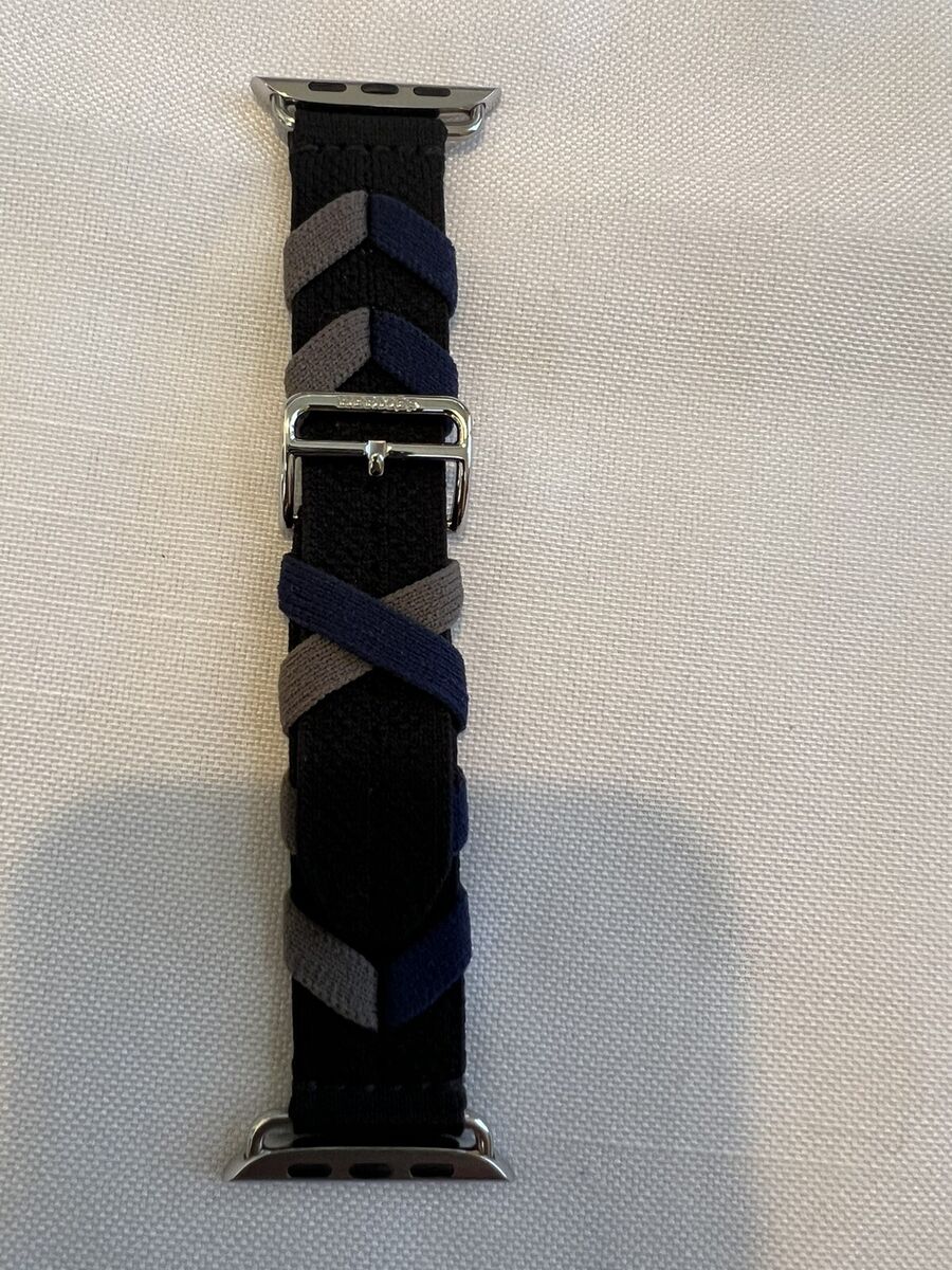 Apple Watch Hermès - 45mm Noir Bridon Single Tour Band. | eBay Apple Watch Hermès - 45mm Noir Bridon Single Tour Band. | eBay