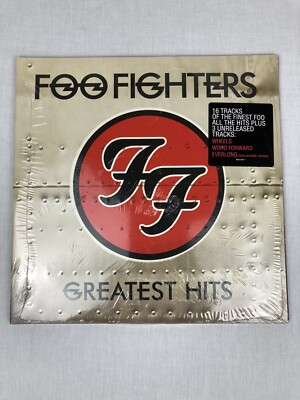 FOO FIGHTERS GREATEST HITS DOUBLE LP 2X RECORDS HYPE STICKER NEW SEALED!